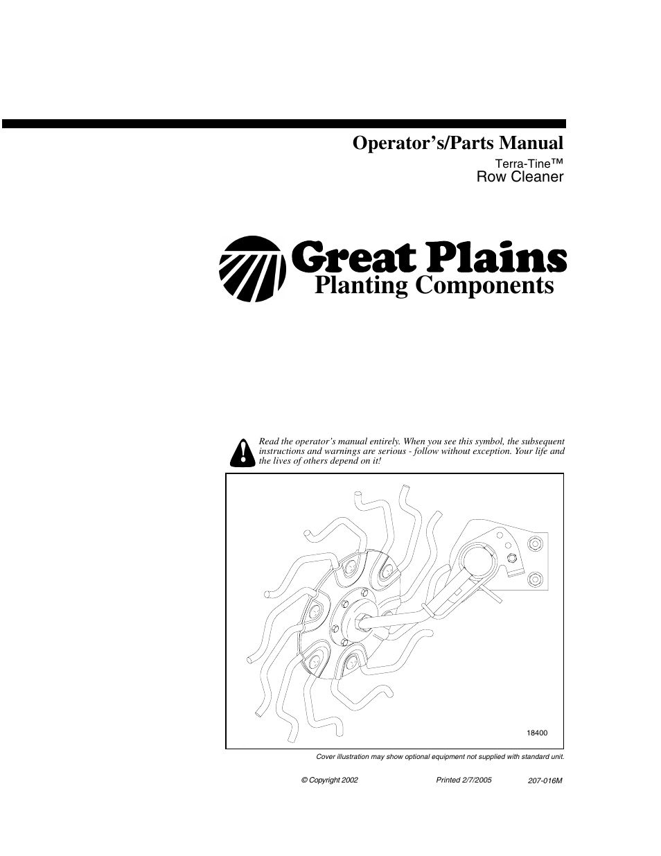 Great Plains Terra-Tine Row Cleaner User Manual | 31 pages