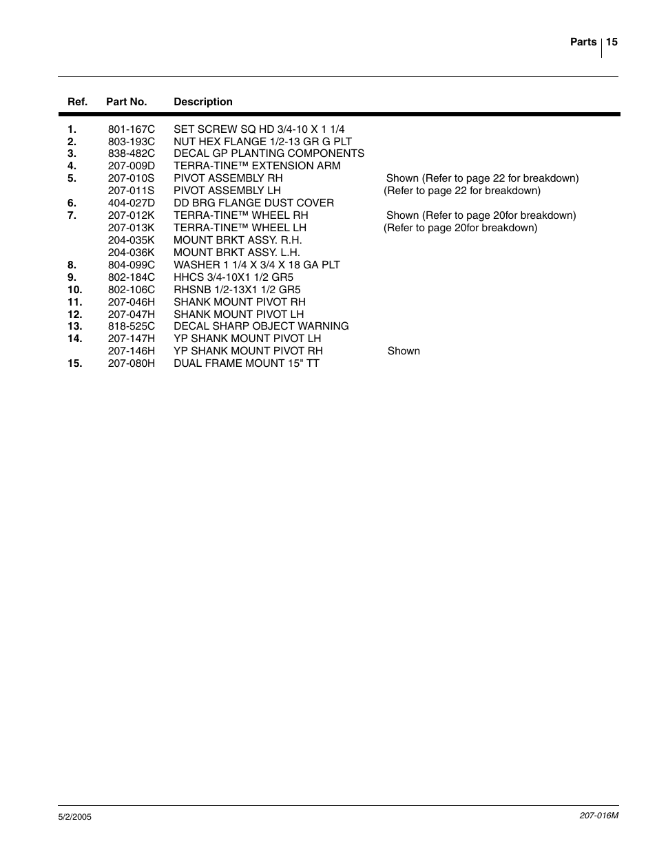 Great Plains Terra-Tine Row Cleaner User Manual | Page 17 / 31