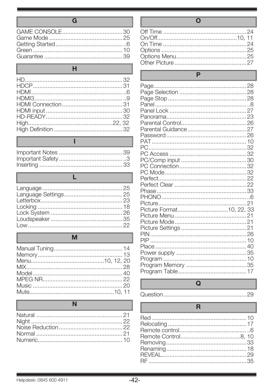 Beko 19WLP530HID User Manual | Page 44 / 46