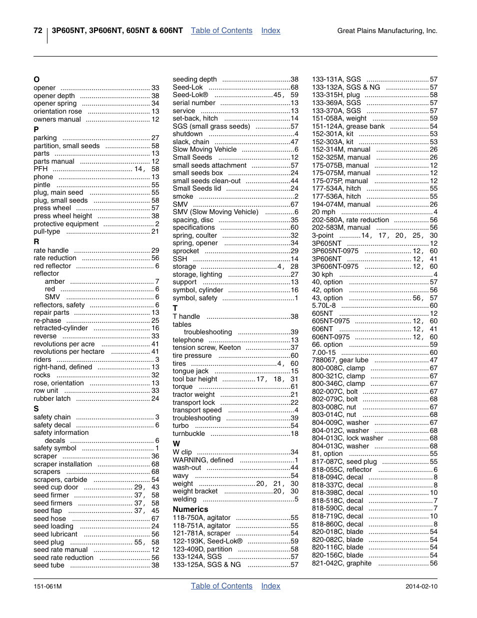 Great Plains 606NT Operator Manual User Manual | Page 76 / 80