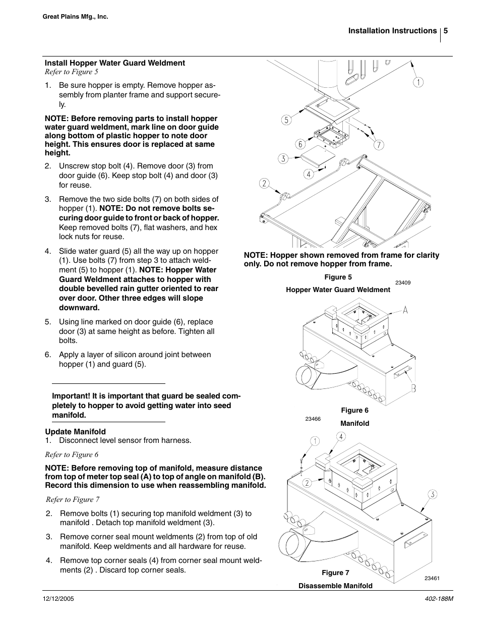 Great Plains Yield-Pro 1625 Planter 2004 User Manual | Page 5 / 13