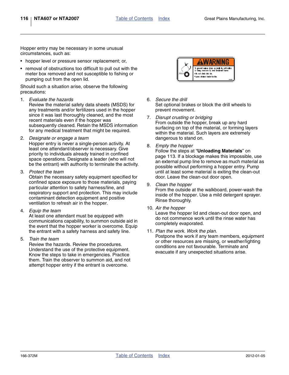 Great Plains NTA2007 Operator Manual User Manual | Page 120 / 180