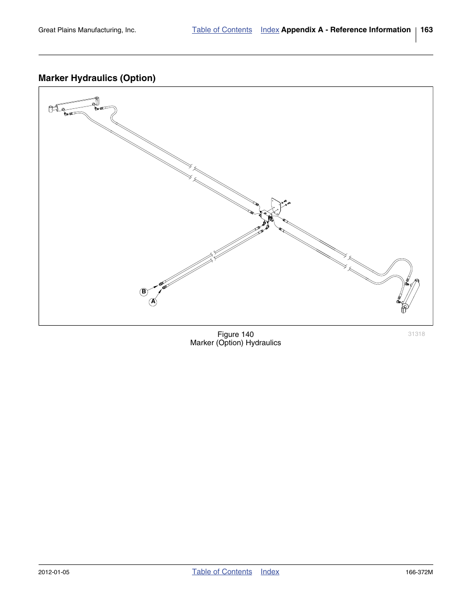 Marker hydraulics (option) | Great Plains NTA2007 Operator Manual User Manual | Page 167 / 180