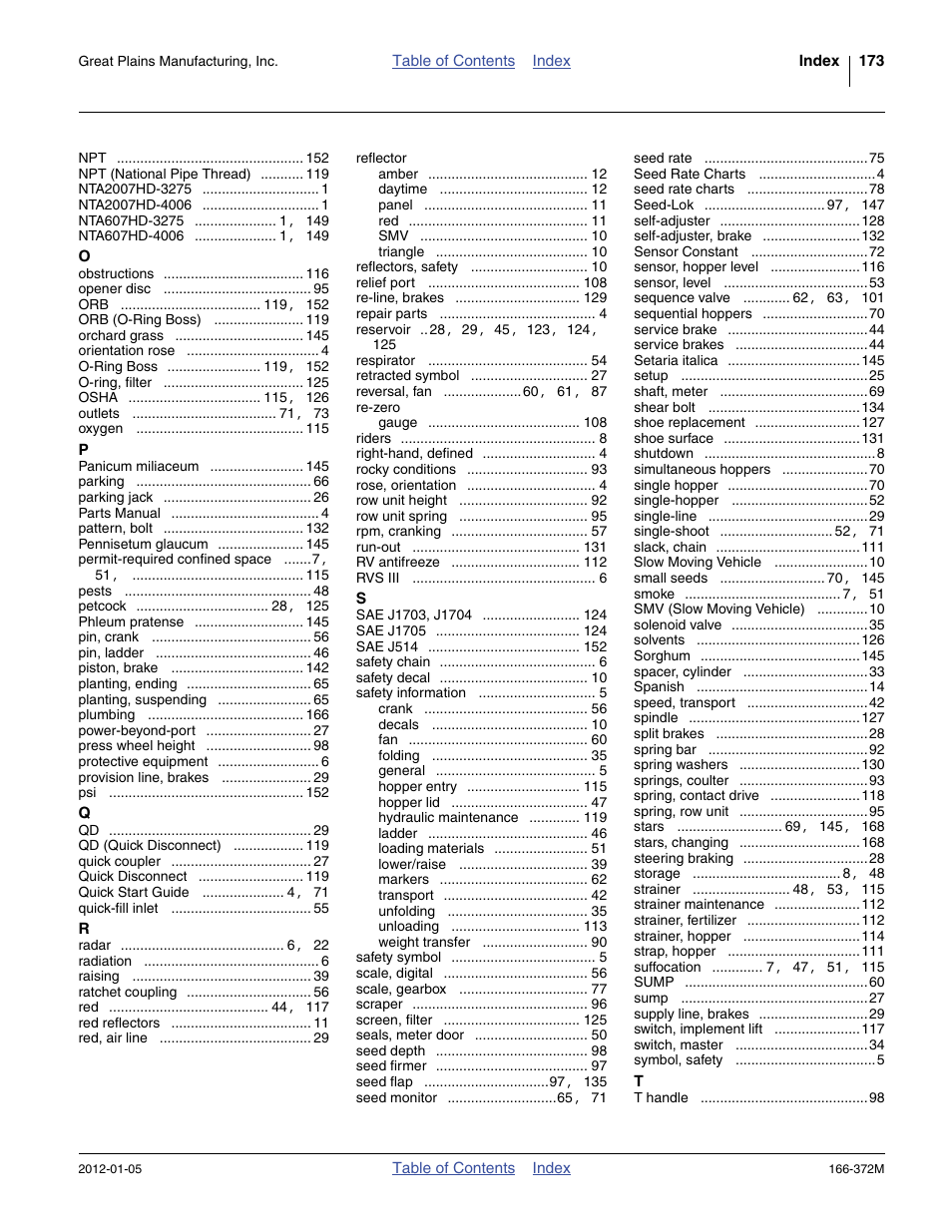 Great Plains NTA2007 Operator Manual User Manual | Page 177 / 180