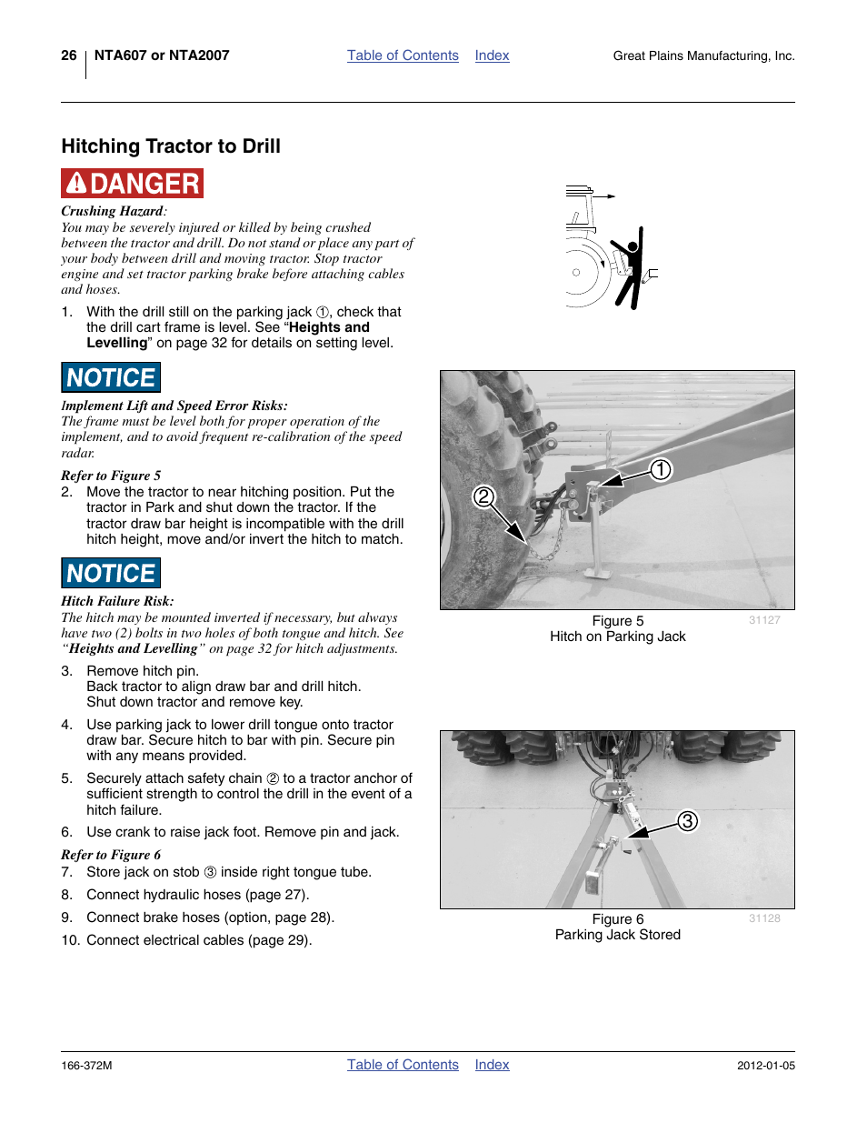 Hitching tractor to drill | Great Plains NTA2007 Operator Manual User Manual | Page 30 / 180