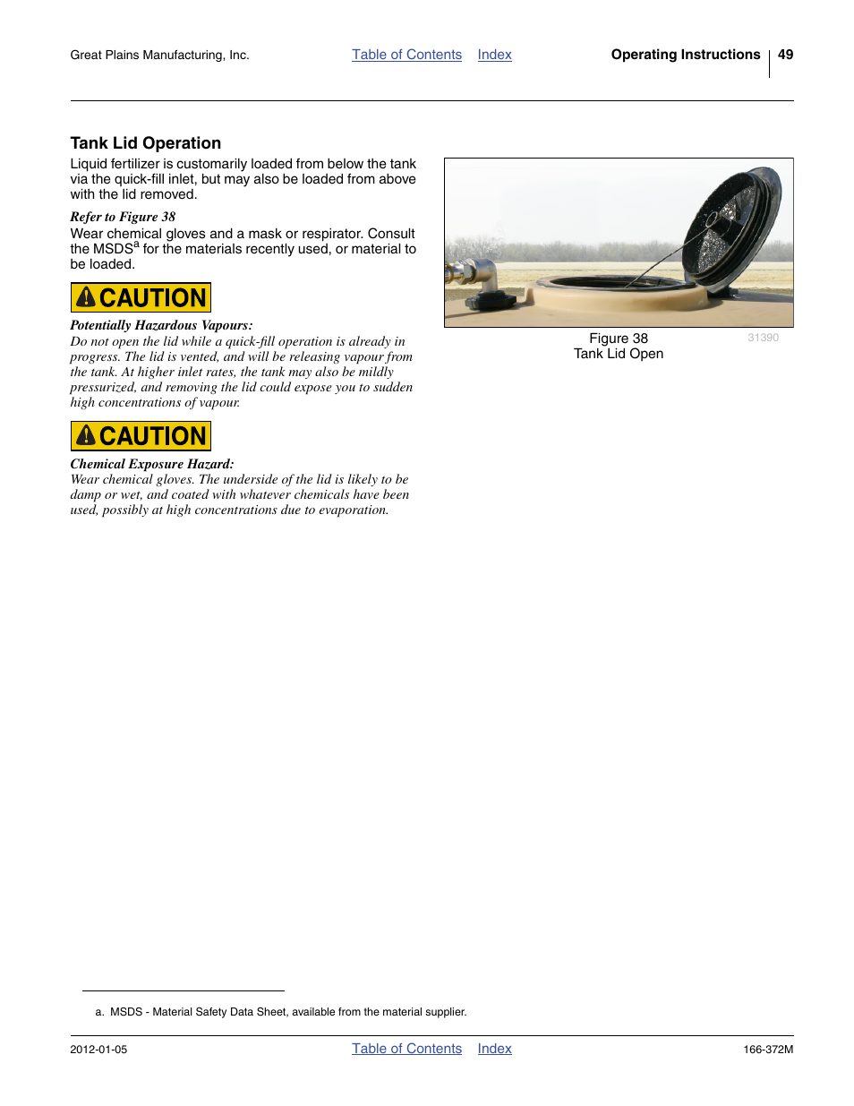 Tank lid operation | Great Plains NTA2007 Operator Manual User Manual | Page 53 / 180