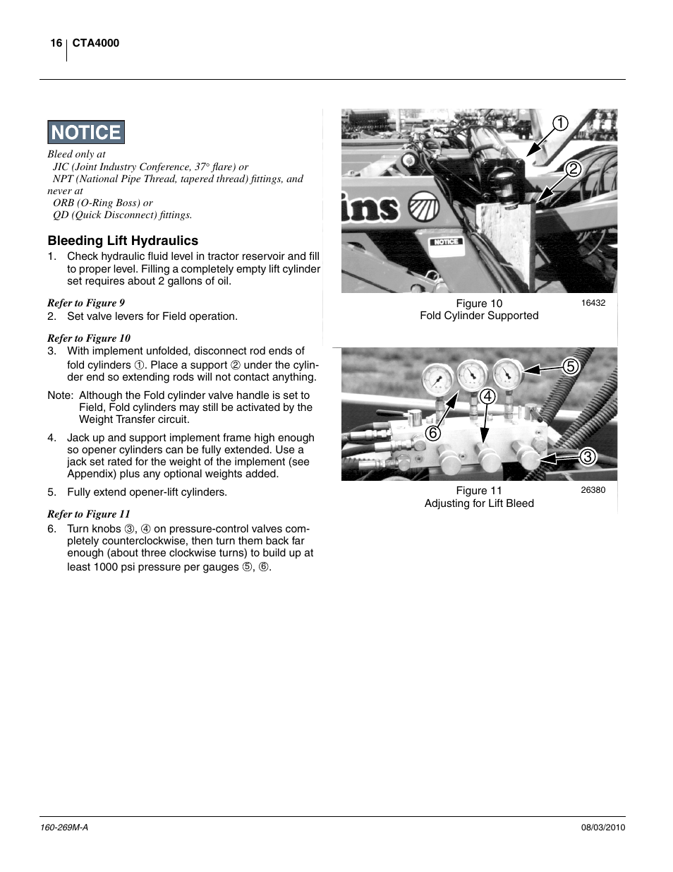 Bleeding lift hydraulics | Great Plains CTA4000 Operator Manual User Manual | Page 20 / 66