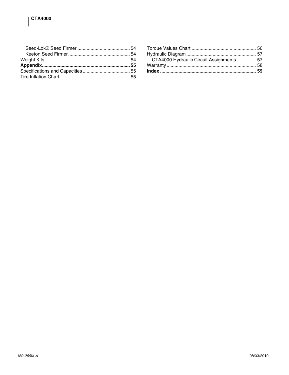 Great Plains CTA4000 Operator Manual User Manual | Page 4 / 66