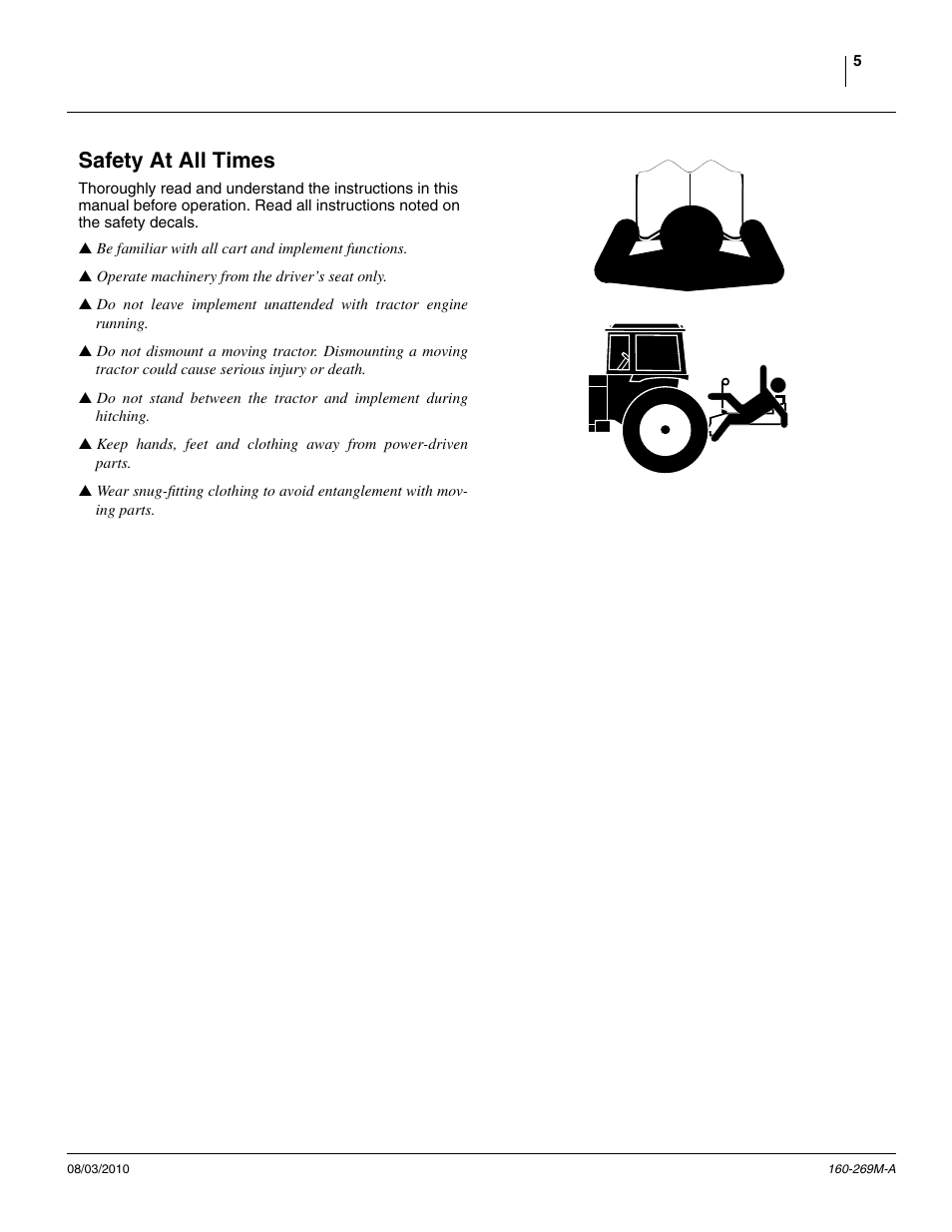 Safety at all times | Great Plains CTA4000 Operator Manual User Manual | Page 9 / 66