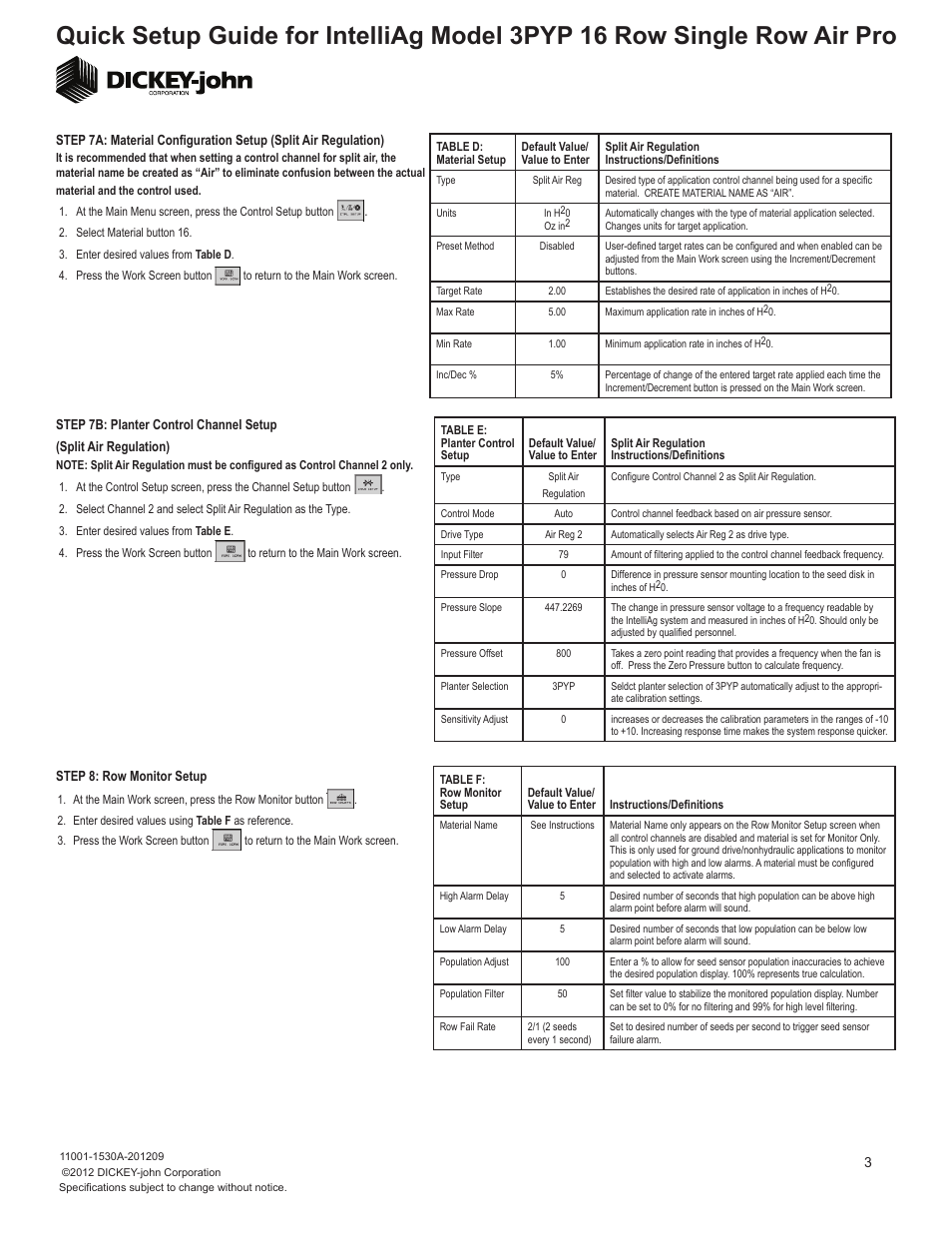 Great Plains 3PYPA-1630 16 Row 30-Inch Quick Start User Manual | Page 3 / 6