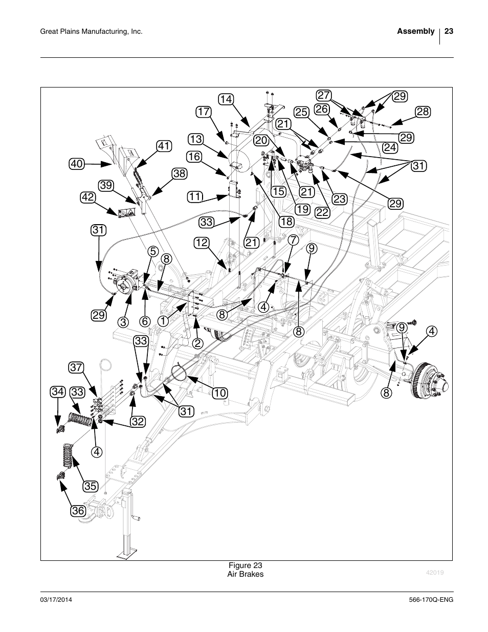 Refer to figure 23 | Great Plains TCN5313 Assembly Manual User Manual | Page 27 / 54