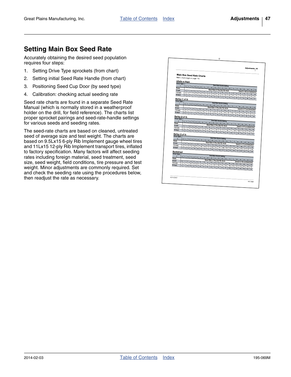 Setting main box seed rate | Great Plains 2S-2600HDF Operator Manual v2 User Manual | Page 51 / 126