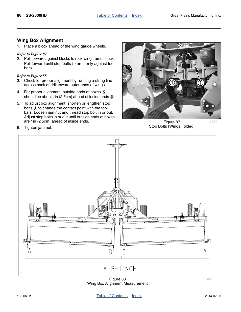 Wing box alignment | Great Plains 2S-2600HDF Operator Manual v2 User Manual | Page 90 / 126