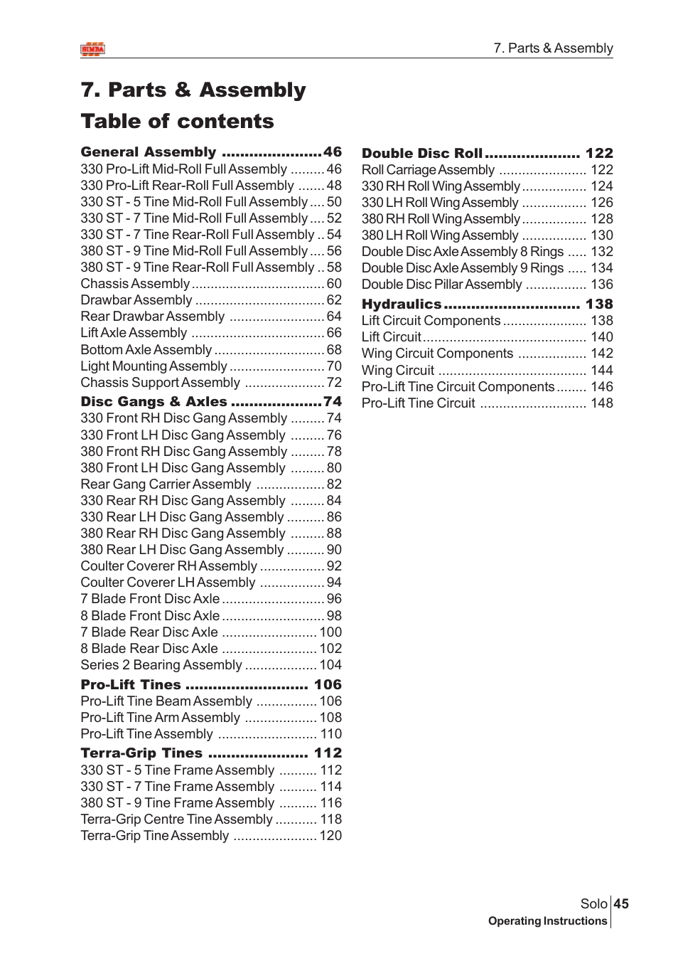 Great Plains Solo 2005 Assembly Instructions User Manual | 106 pages