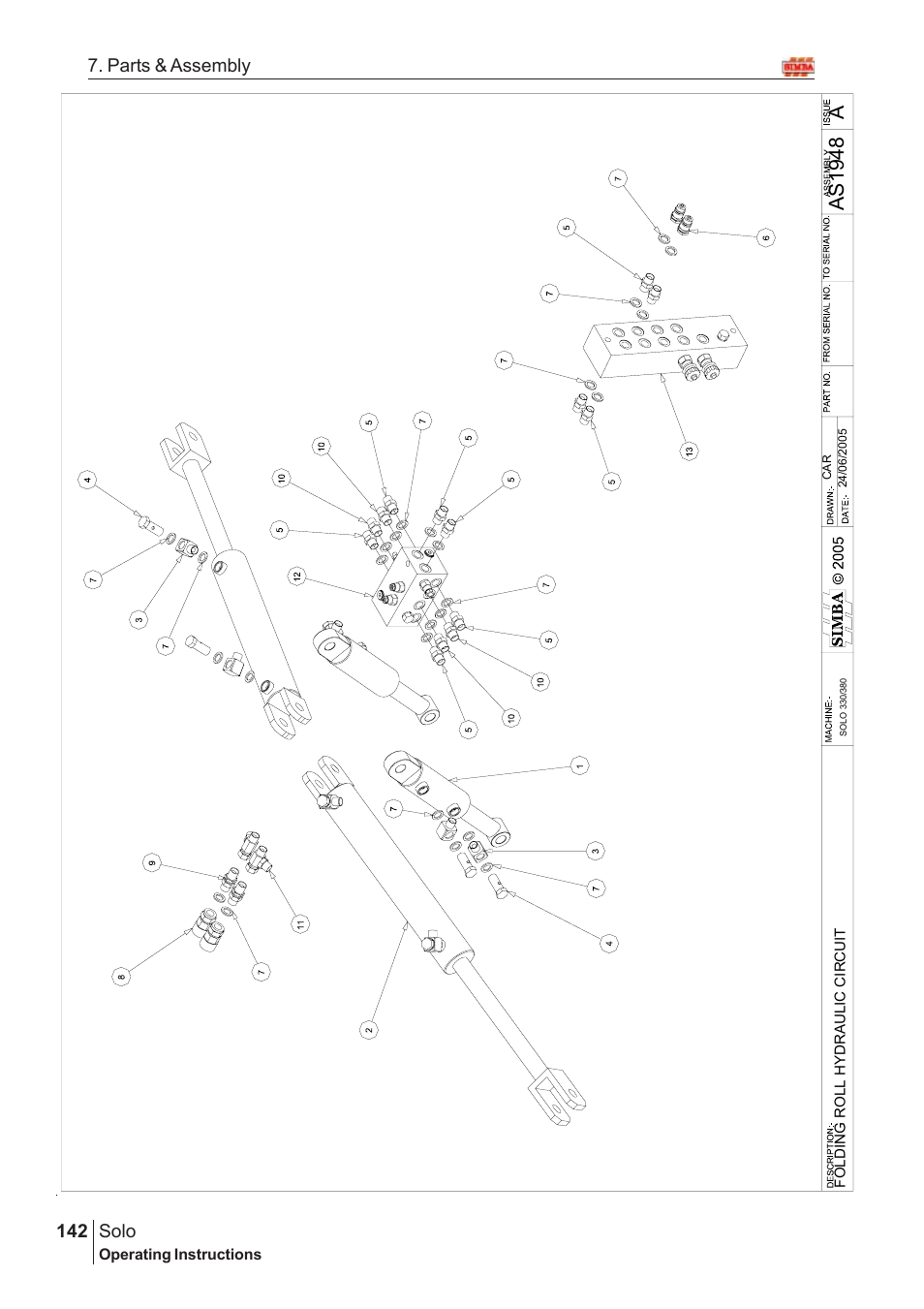 Aas19 48, Solo, 142 7. parts & assembly | Great Plains Solo 2005 Assembly Instructions User Manual | Page 98 / 106