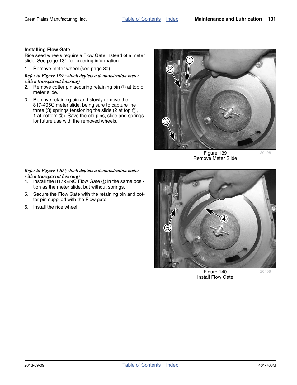 Installing flow gate | Great Plains YP3025 Operator Manual User Manual | Page 105 / 192