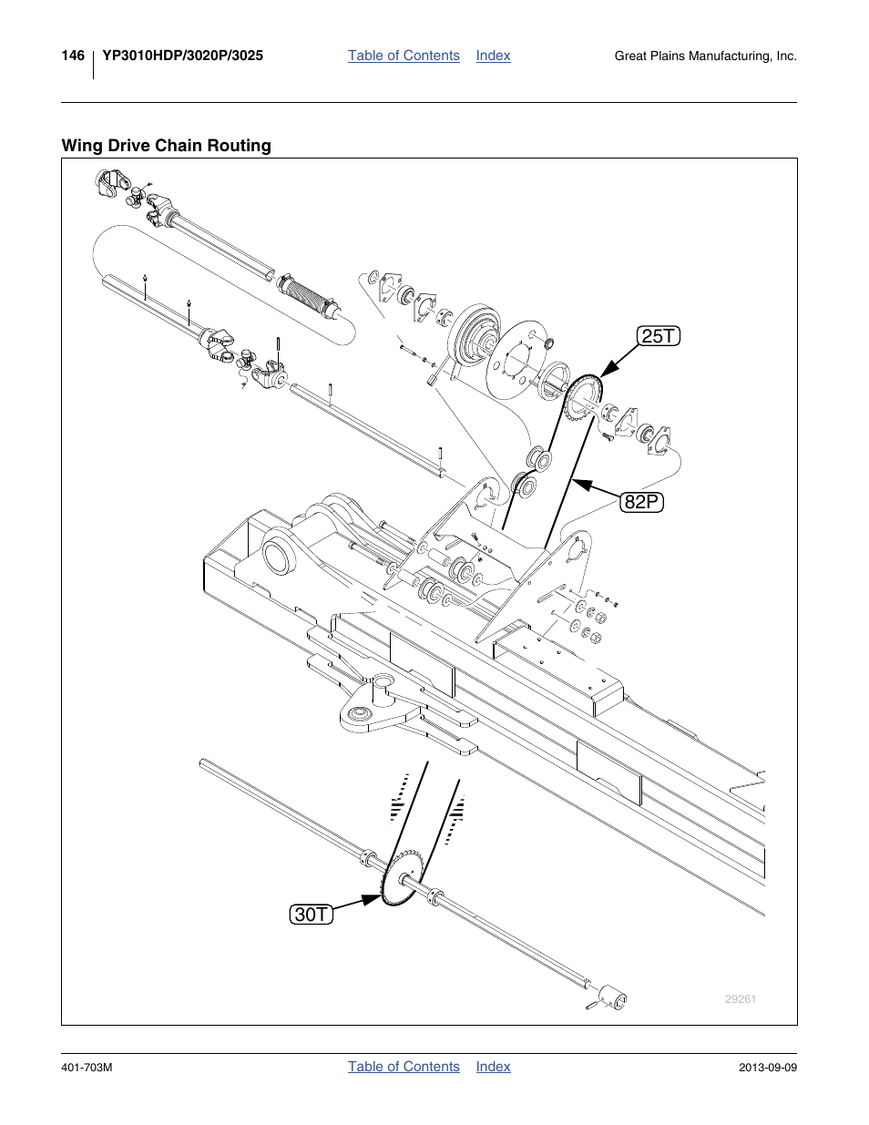 Wing drive chain routing | Great Plains YP3025 Operator Manual User Manual | Page 150 / 192