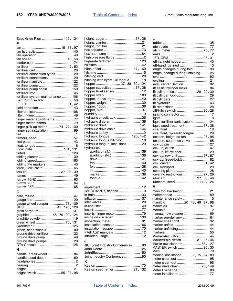 Great Plains YP3025 Operator Manual User Manual | Page 186 / 192