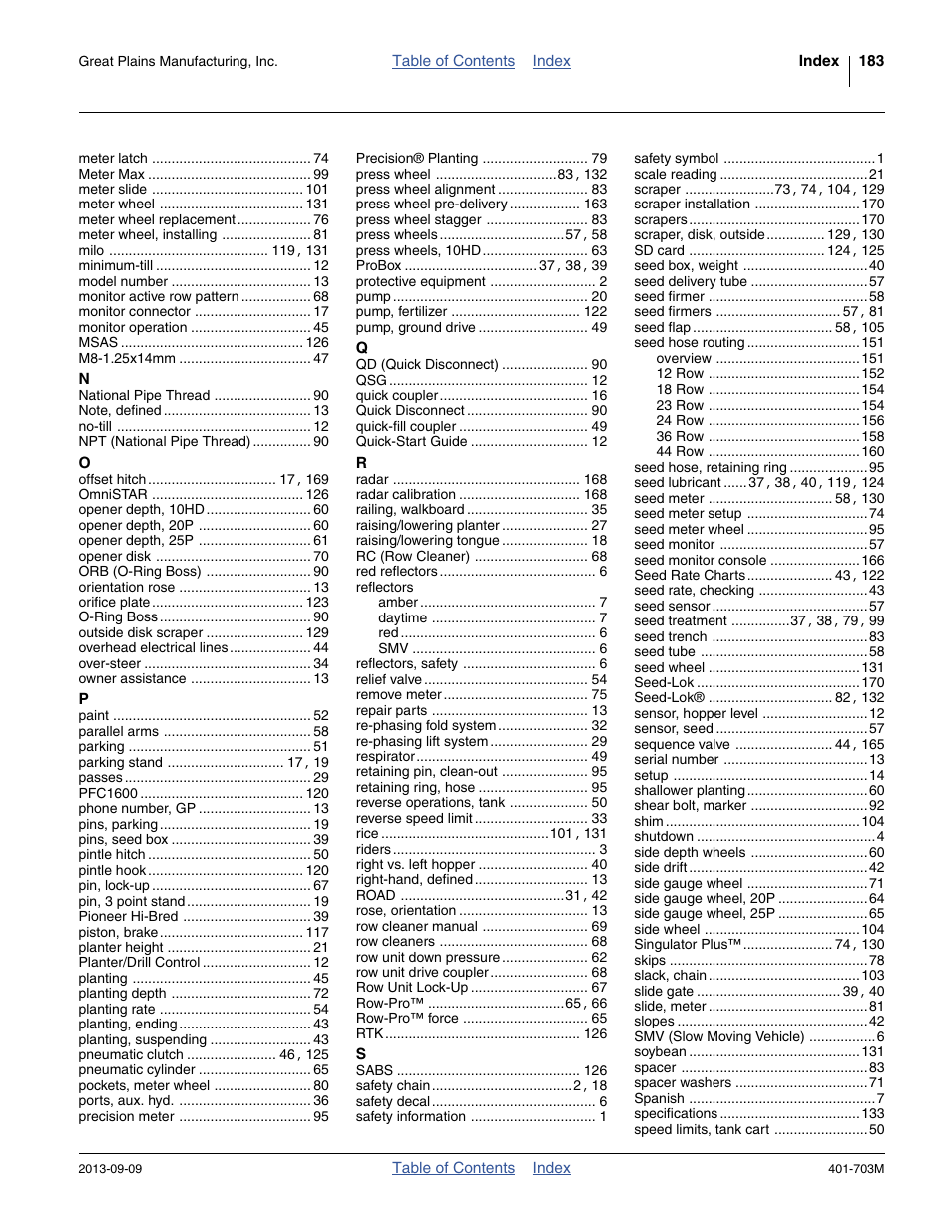 Great Plains YP3025 Operator Manual User Manual | Page 187 / 192