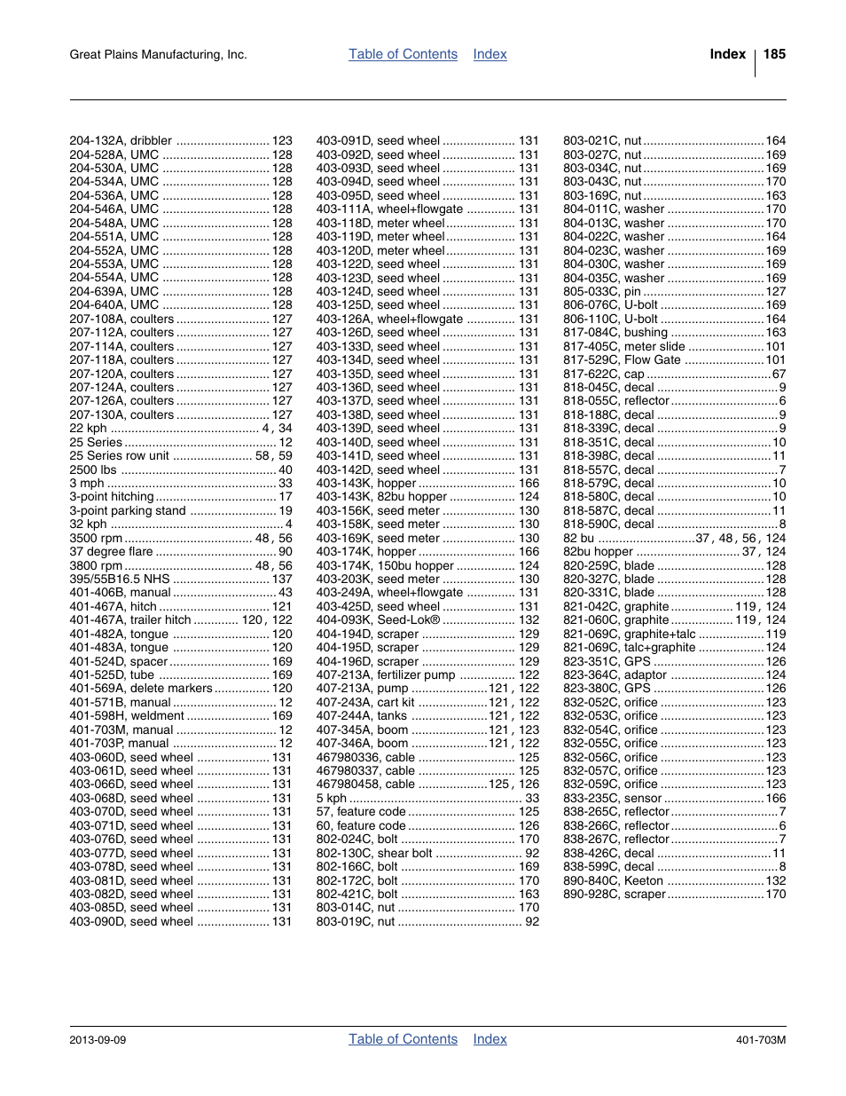 Great Plains YP3025 Operator Manual User Manual | Page 189 / 192