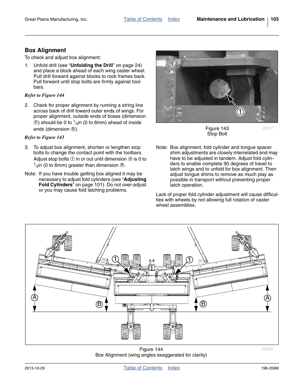 Box alignment | Great Plains 3N-4020 Operator Manual User Manual | Page 107 / 142
