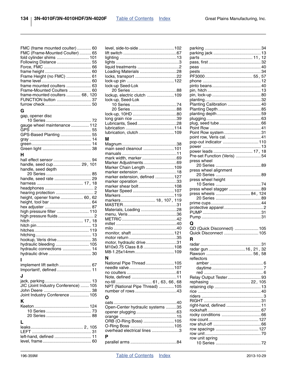 Great Plains 3N-4020 Operator Manual User Manual | Page 138 / 142