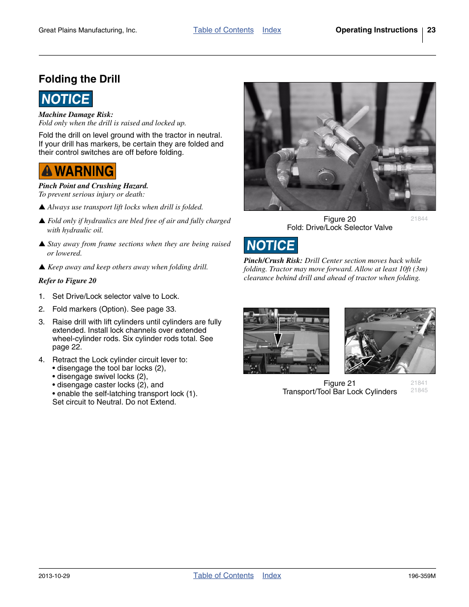 Folding the drill | Great Plains 3N-4020 Operator Manual User Manual | Page 27 / 142