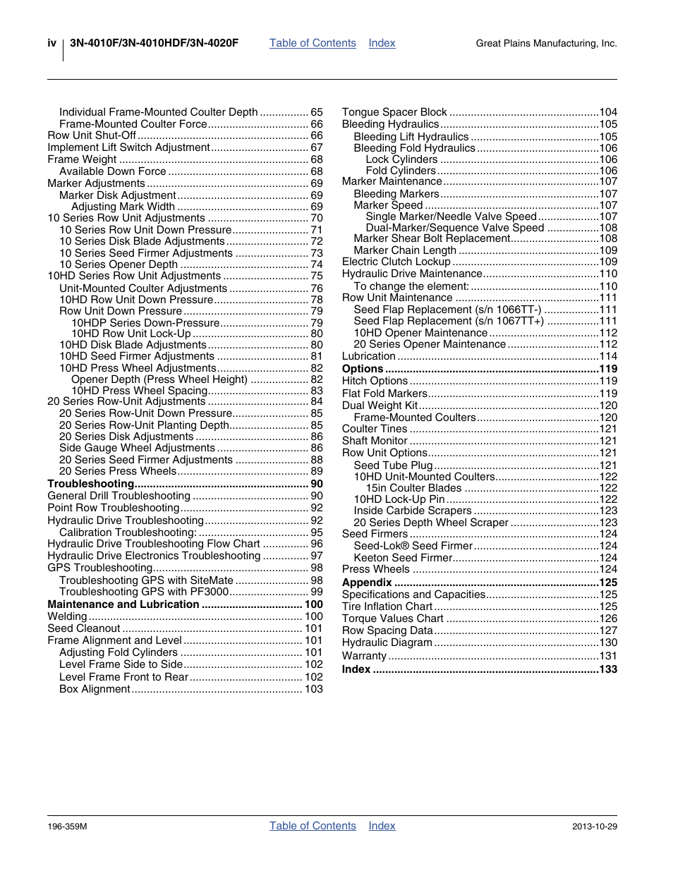 Great Plains 3N-4020 Operator Manual User Manual | Page 4 / 142