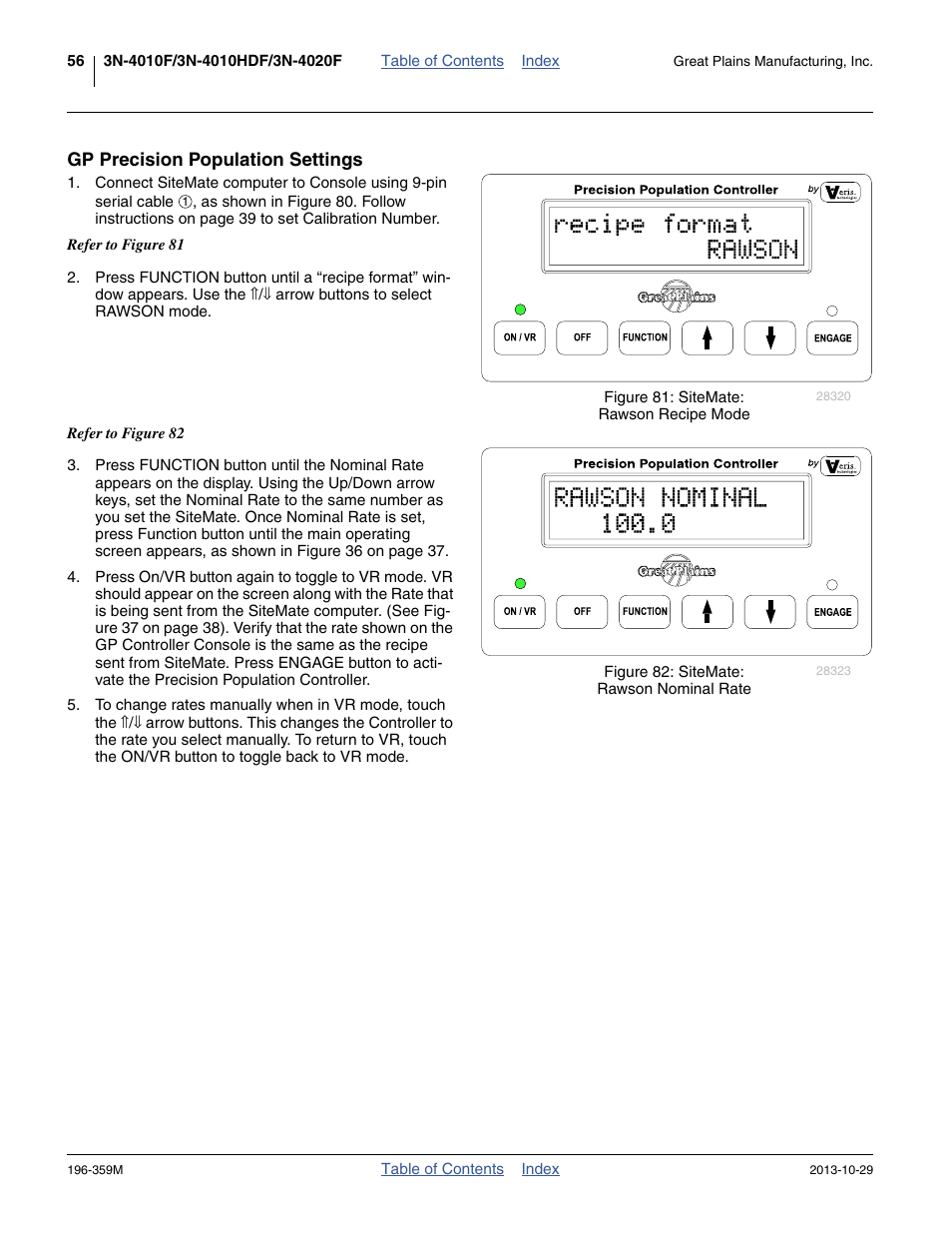 Gp precision population settings | Great Plains 3N-4020 Operator Manual User Manual | Page 60 / 142