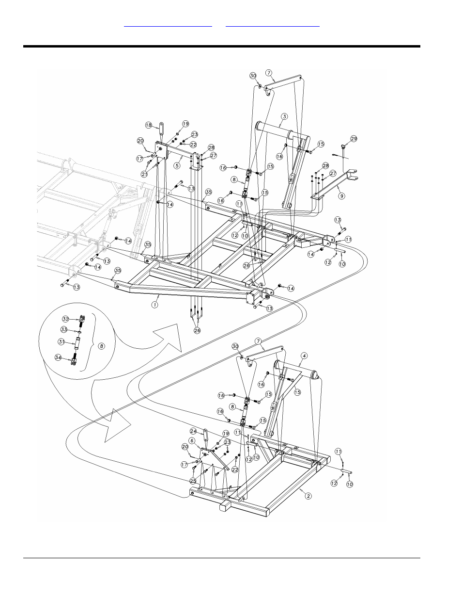 9533, 9744 & 9748 wing assembly | Great Plains 9756PP Parts Manual User Manual | Page 14 / 102