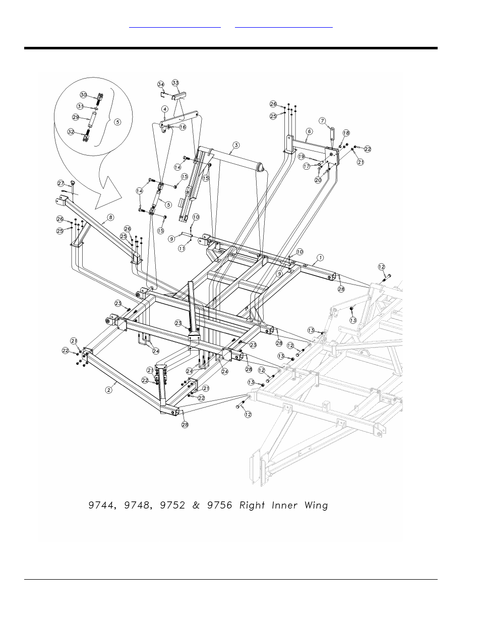 Section right inside wing assembly | Great Plains 9756PP Parts Manual User Manual | Page 20 / 102