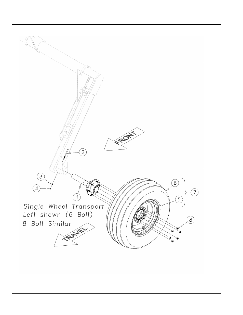 Section 3: transport, Single wheel transport assembly | Great Plains 9756PP Parts Manual User Manual | Page 22 / 102