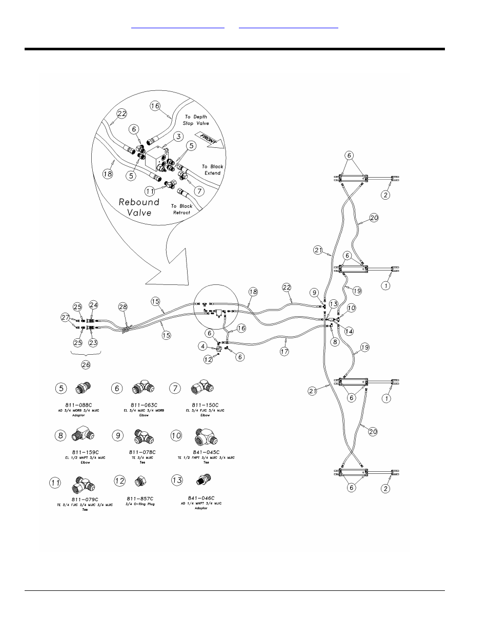 Hydraulic lift system 9322 & 9326 (s/n 1022ee+) | Great Plains 9756PP Parts Manual User Manual | Page 40 / 102