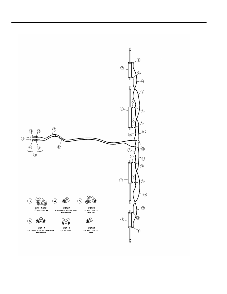 Hydraulic fold system 9533 & 9540 (s/n 1021ee-) | Great Plains 9756PP Parts Manual User Manual | Page 54 / 102