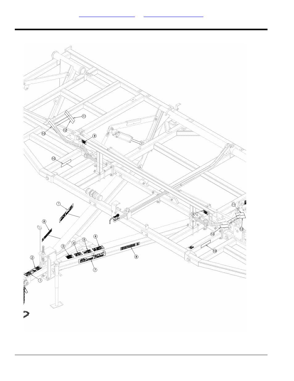 Section 7: decals, Hitch decals, Table of contents part number index hitch decals | Great Plains 9756PP Parts Manual User Manual | Page 84 / 102