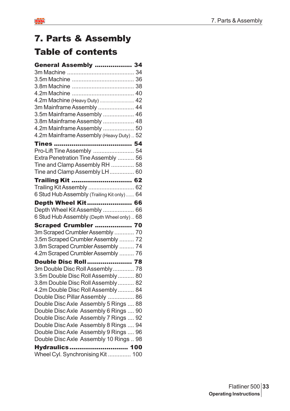 Great Plains Flatliner 500 2009 Assembly Instructions User Manual | 70 pages