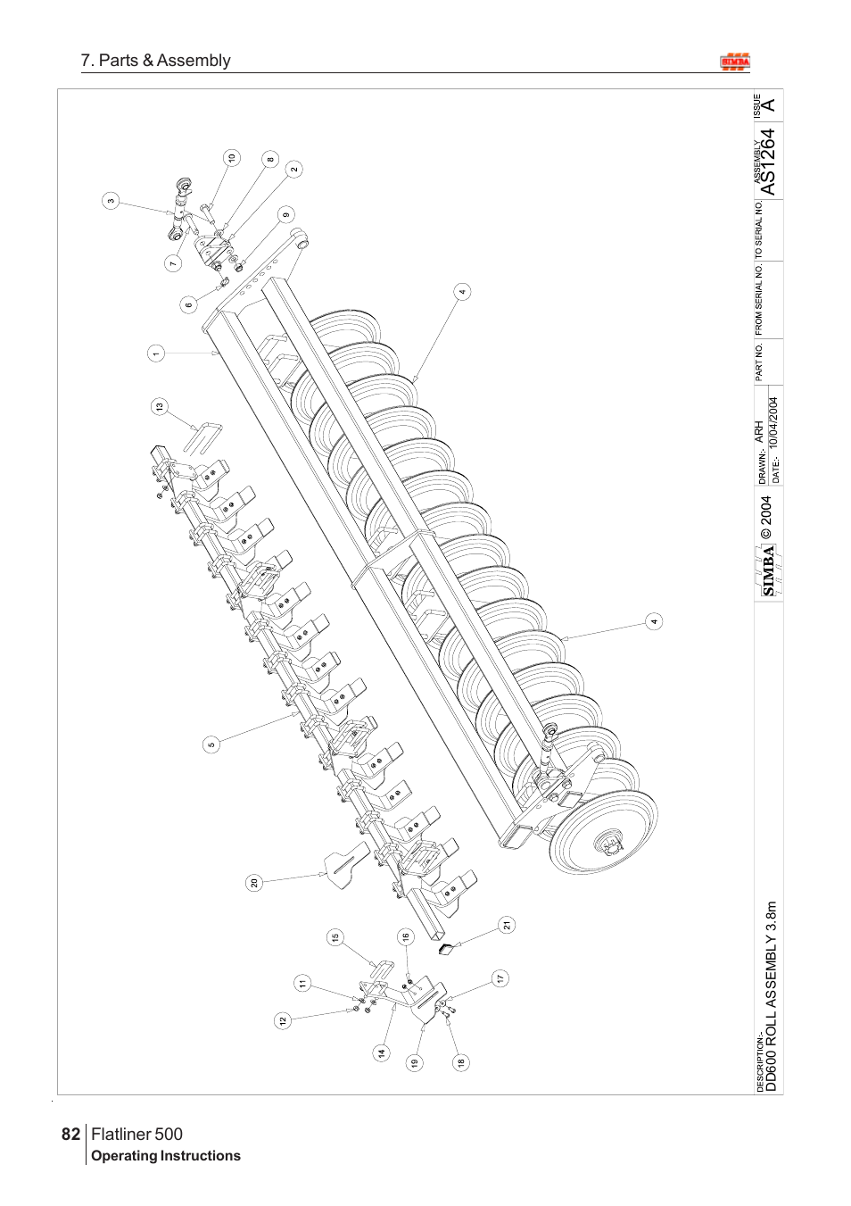 As 1 264 | Great Plains Flatliner 500 2009 Assembly Instructions User Manual | Page 50 / 70