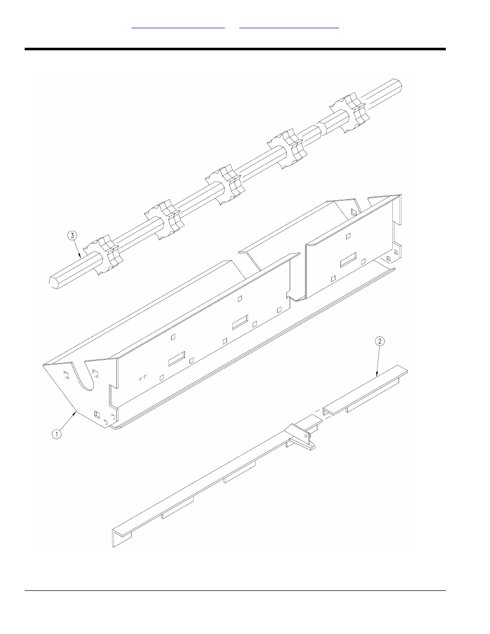 Fertilizer trays, gates and shafts | Great Plains 1007NT Parts Manual User Manual | Page 58 / 114