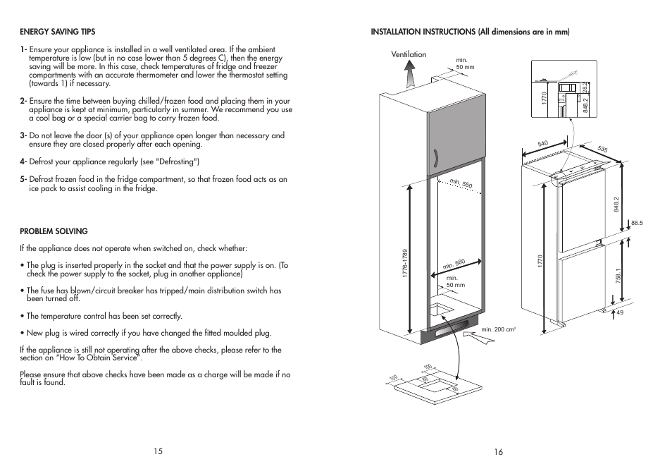 Beko BC50F User Manual | Page 9 / 13