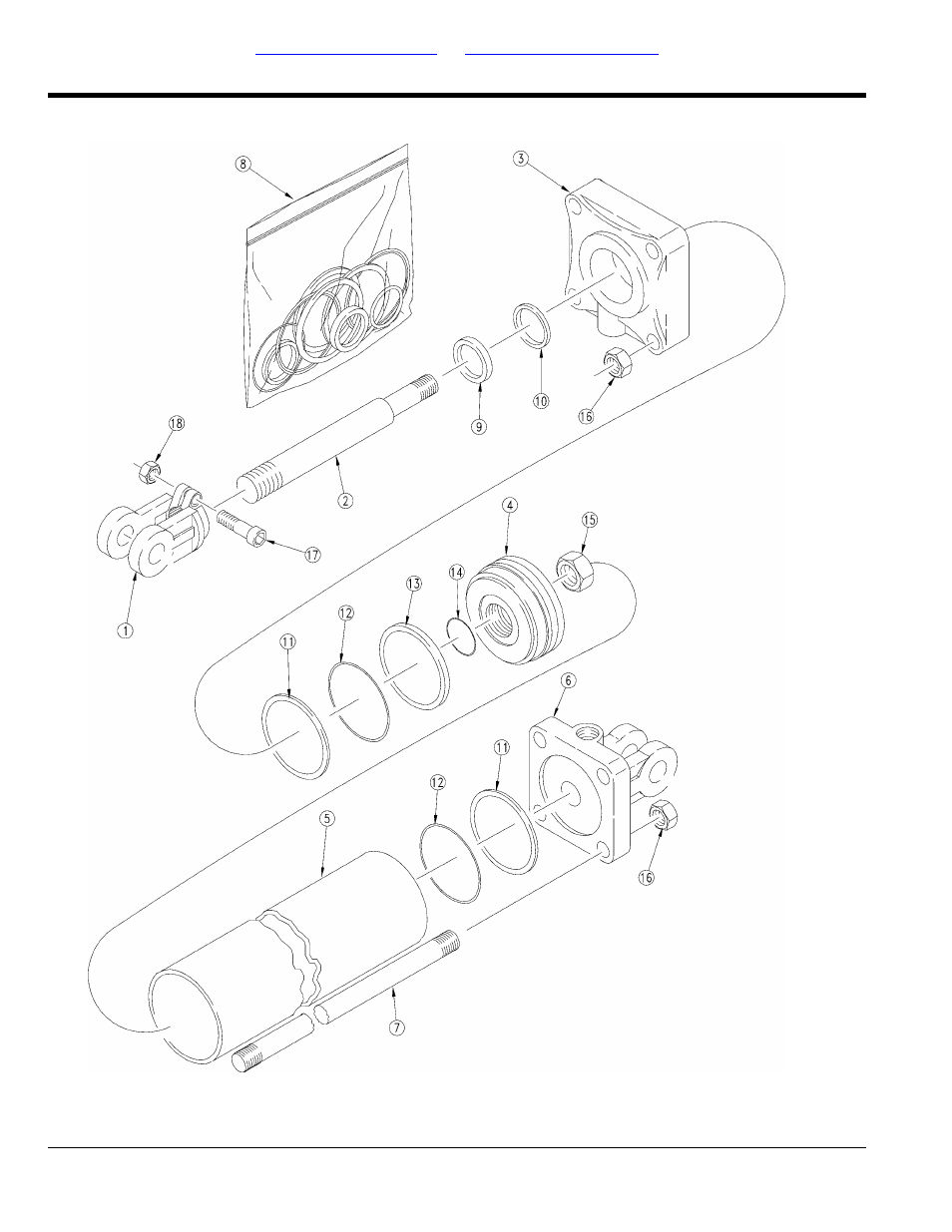 Hydraulic cylinder (810-880c) | Great Plains YP825AR Parts Manual User Manual | Page 114 / 178