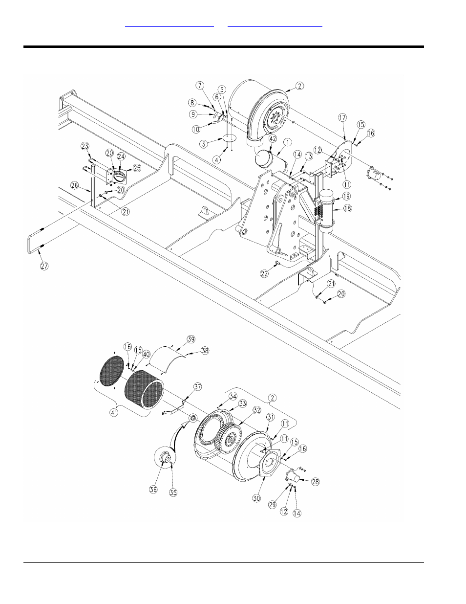 Fan mounting, Table of contents part number index fan mounting | Great Plains YP825AR Parts Manual User Manual | Page 18 / 178