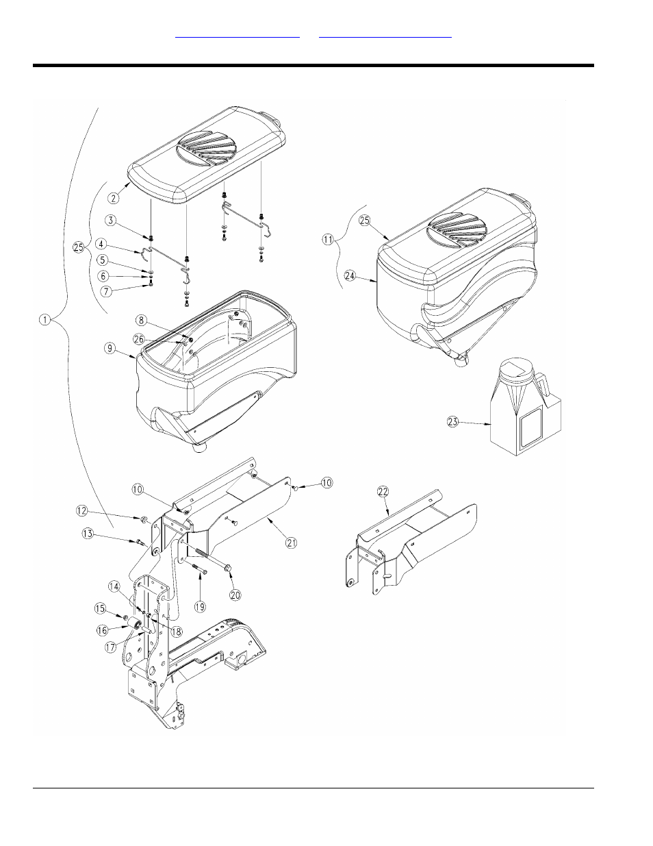 Hopper mounting | Great Plains YP825AR Parts Manual User Manual | Page 60 / 178