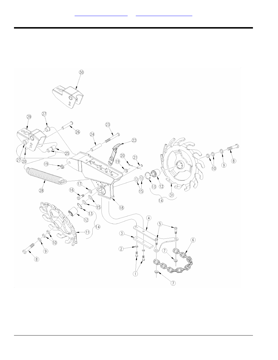 Press wheel assembly with spider wheels | Great Plains YP825AR Parts Manual User Manual | Page 86 / 178
