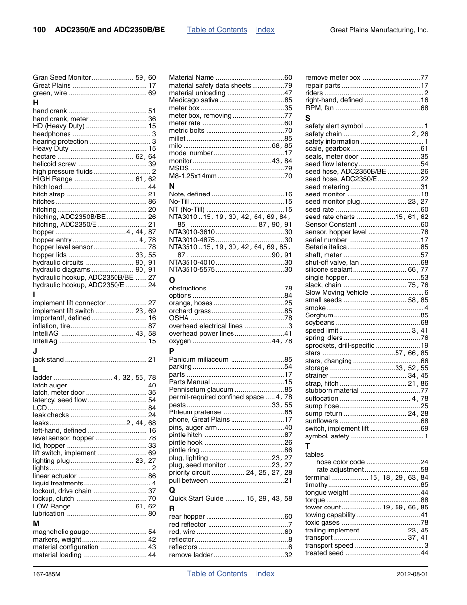 Great Plains ADC2350BE Operator Manual User Manual | Page 104 / 108