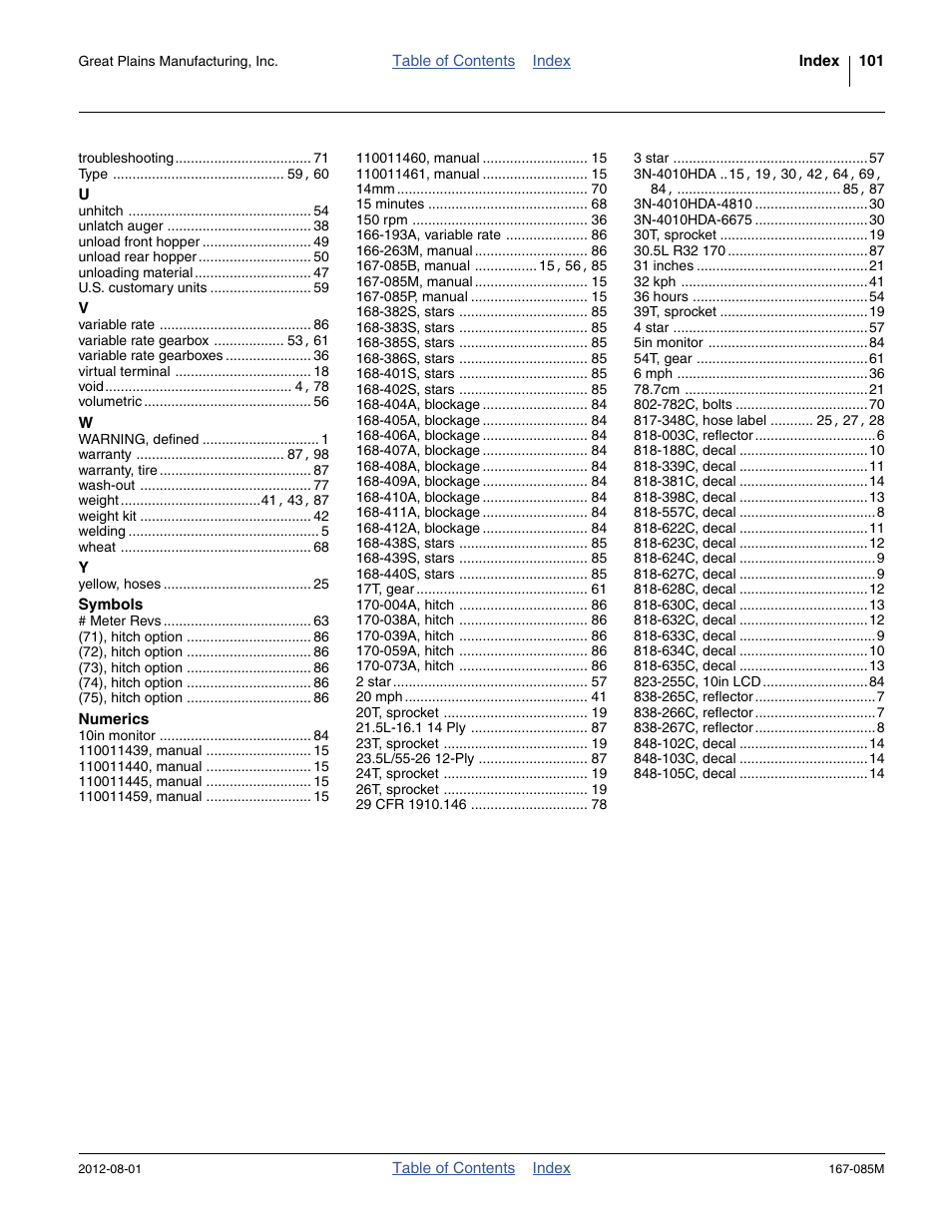 Great Plains ADC2350BE Operator Manual User Manual | Page 105 / 108