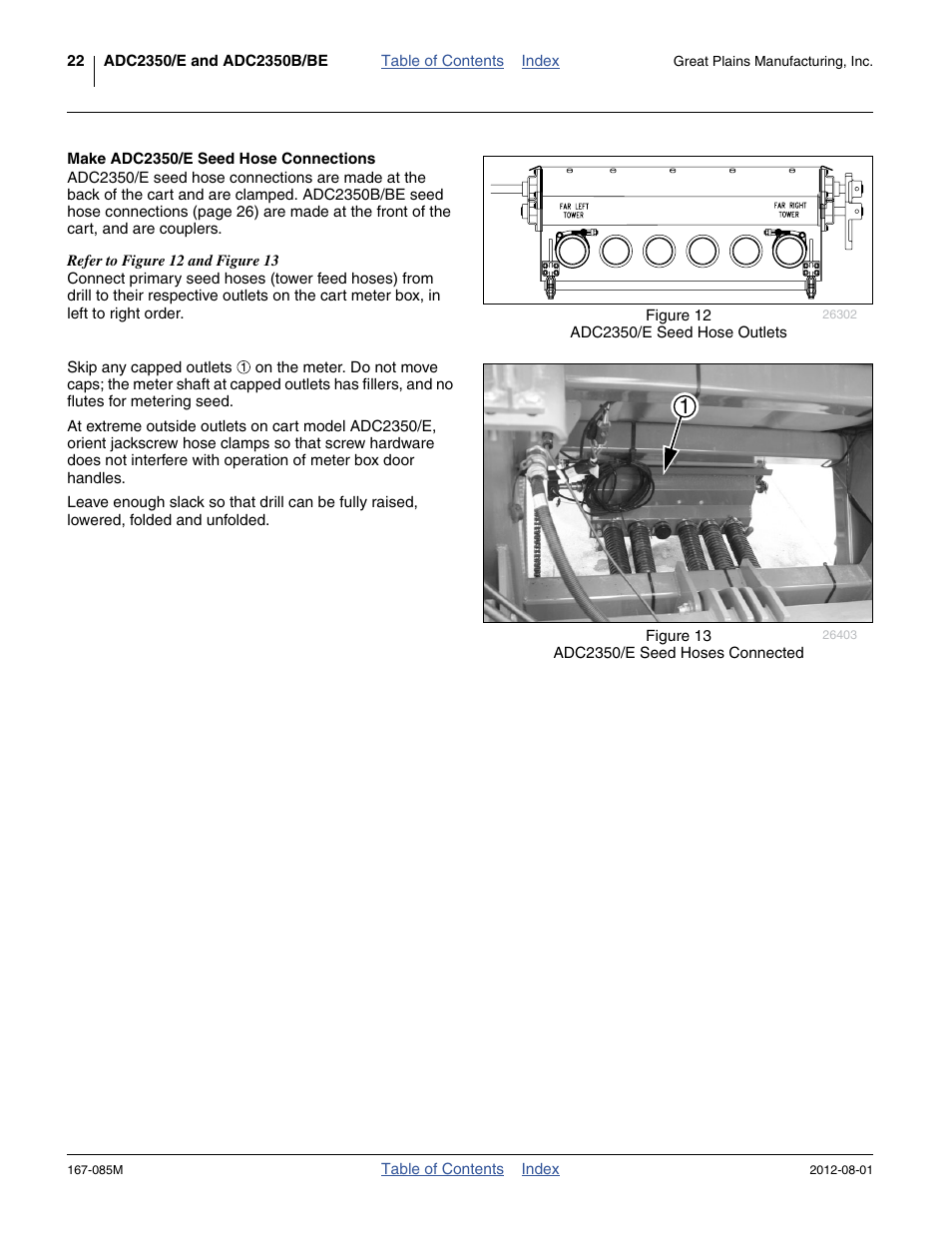 Make adc2350/e seed hose connections | Great Plains ADC2350BE Operator Manual User Manual | Page 26 / 108