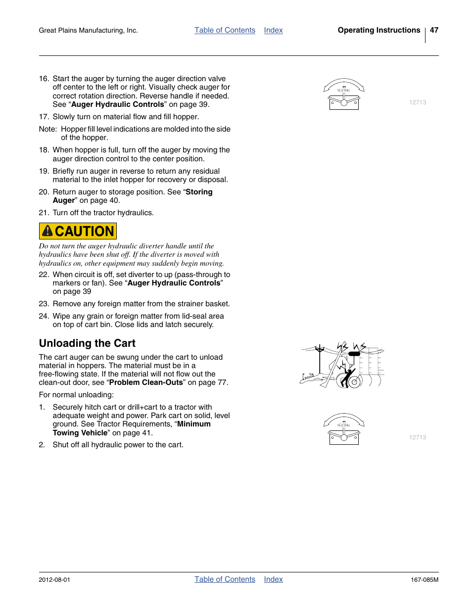 Unloading the cart | Great Plains ADC2350BE Operator Manual User Manual | Page 51 / 108