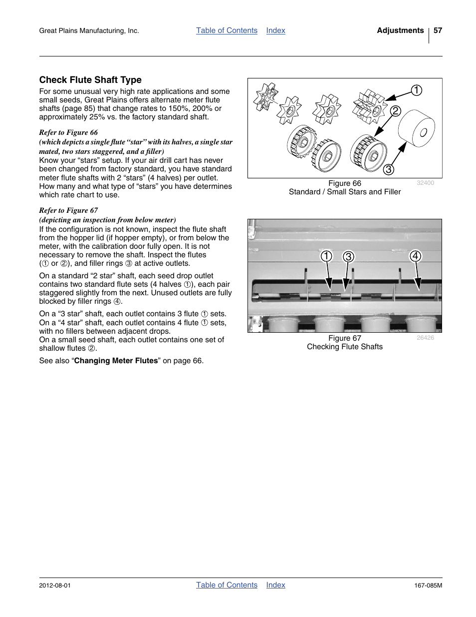 Check flute shaft type | Great Plains ADC2350BE Operator Manual User Manual | Page 61 / 108