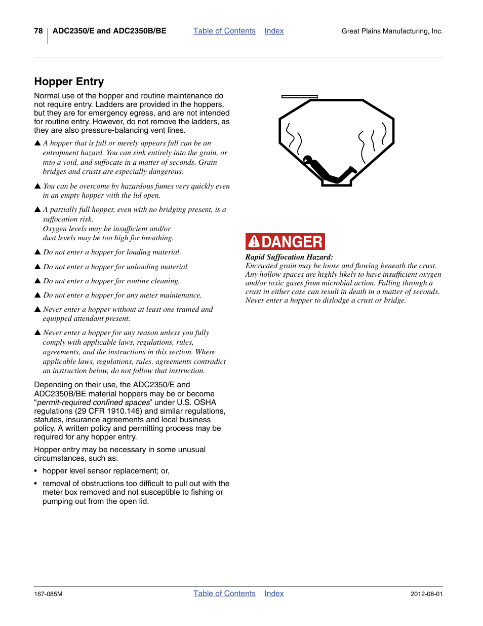 Hopper entry | Great Plains ADC2350BE Operator Manual User Manual | Page 82 / 108