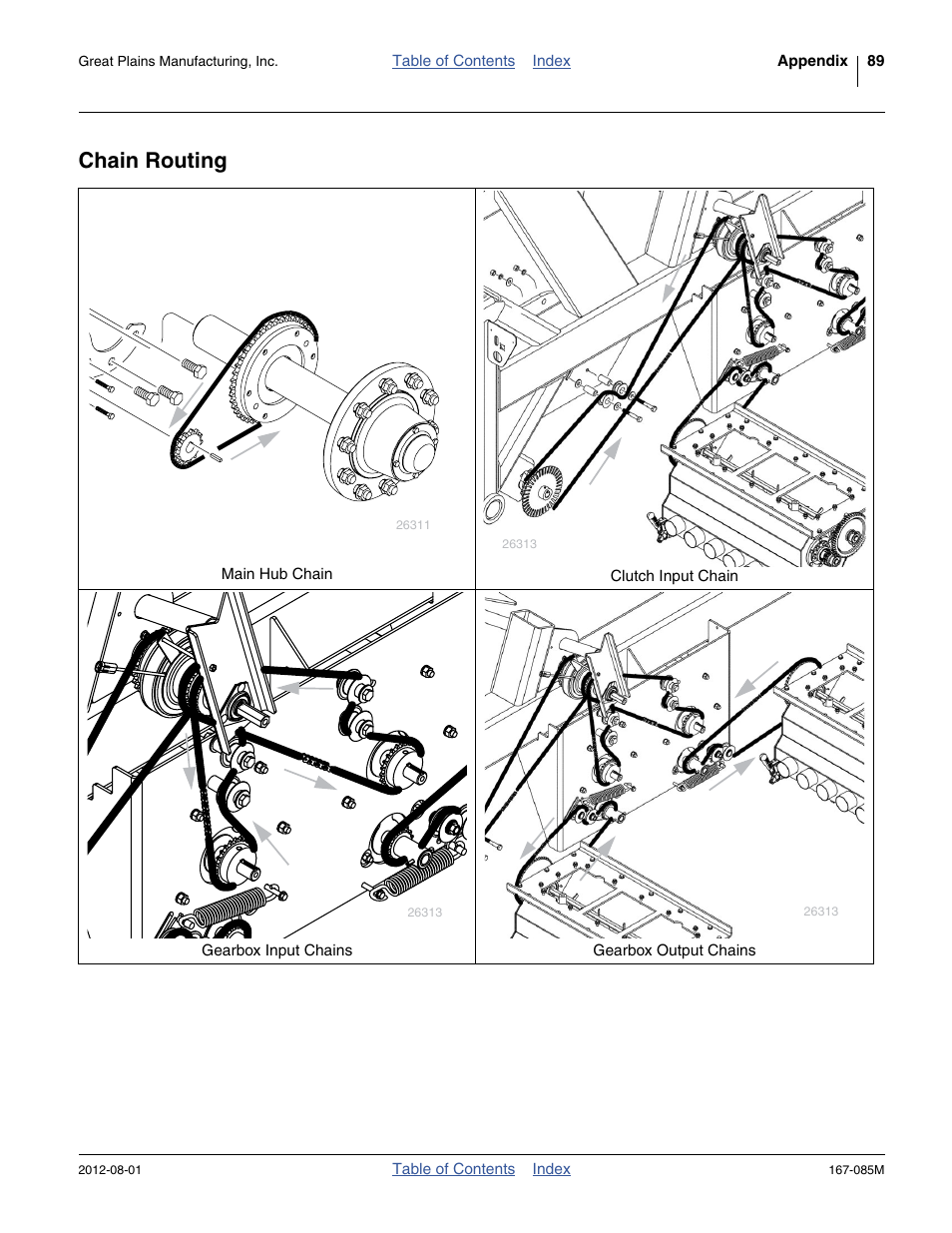Chain routing | Great Plains ADC2350BE Operator Manual User Manual | Page 93 / 108